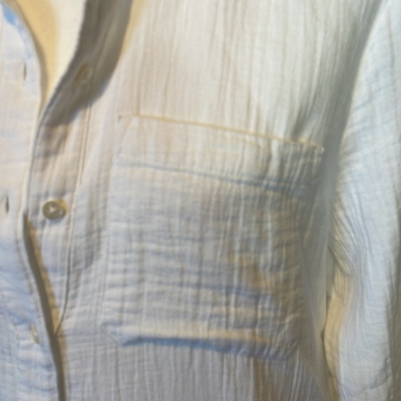 Vineyard Vines gauzy cotton drop waist shirt dress - Picture 3 of 13